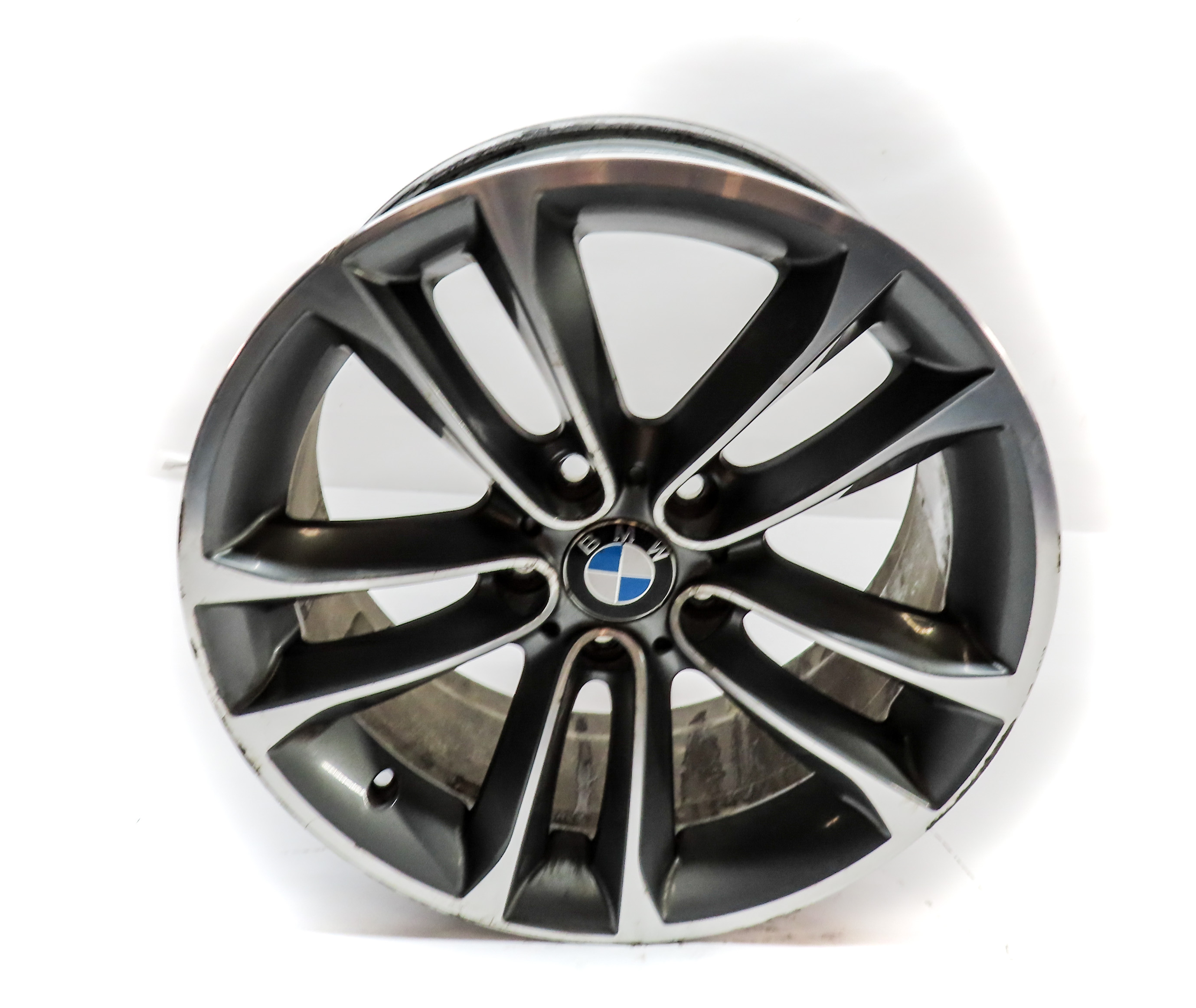 12-15 BMW X1 E84 FRONT or REAR 18X8 ALLOY 10 DOUBLE SPOKE WHEEL RIM  — exact item pictured